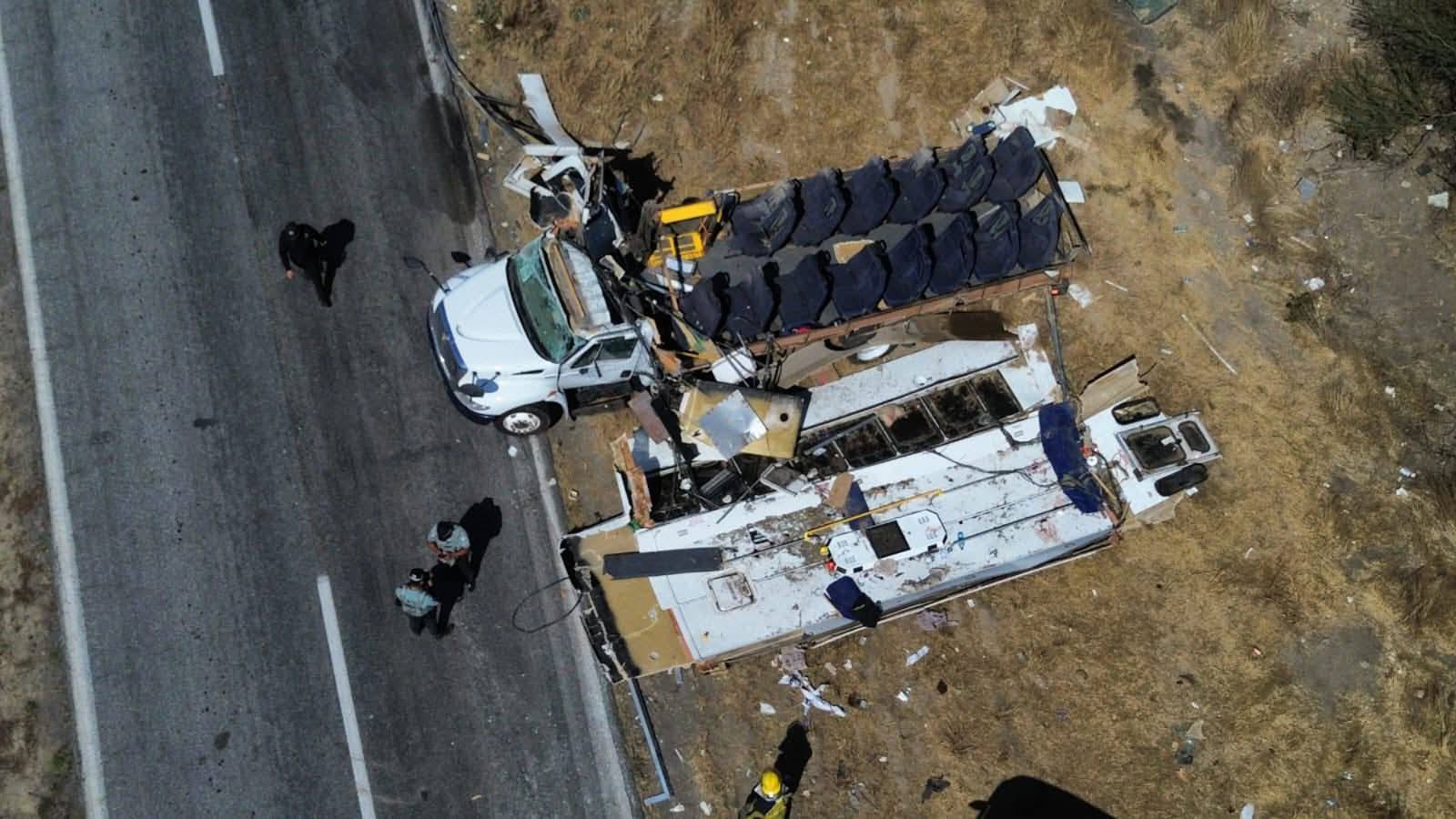 Accidente en la Carretera Federal 101 deja al menos 15 lesionados en Padilla