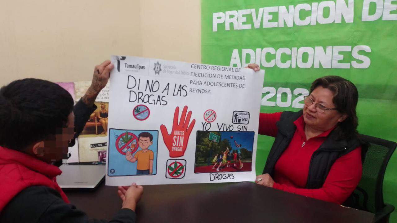 Realizan Campaña de Prevención de Adicciones con adolescentes y padres de familia en Reynosa