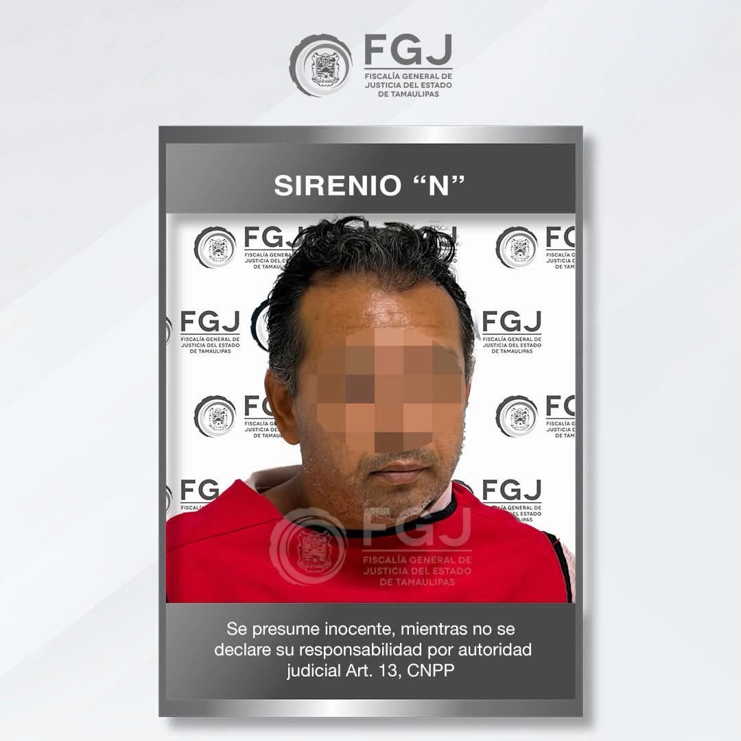 Detienen a Sirenio, acusado de violación