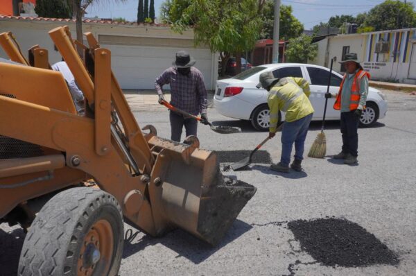 Bacheo en la Miguel Alemán