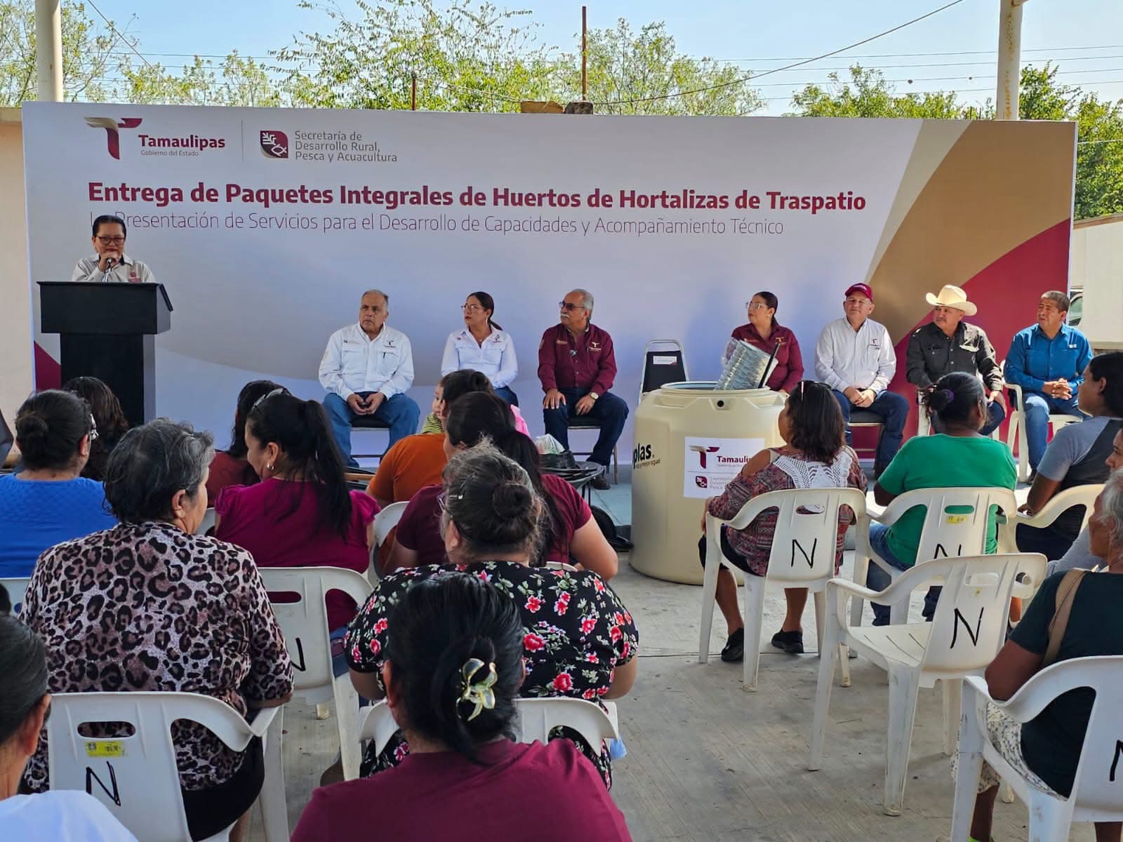 Fortalece Gobierno de Tamaulipas, la seguridad alimentaria con huertos de traspatio