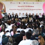 Participa Congreso en acto cívico y arranque de campaña de prevención del cáncer en la mujer