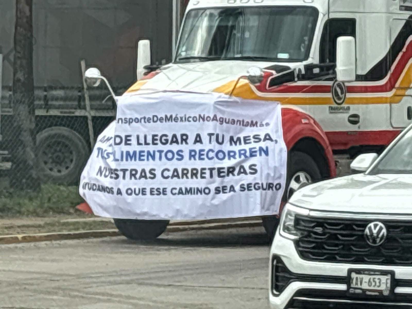 🔴⚠️Transportistas toman las calles de Altamira, marchan rumbo al puerto por paro nacional